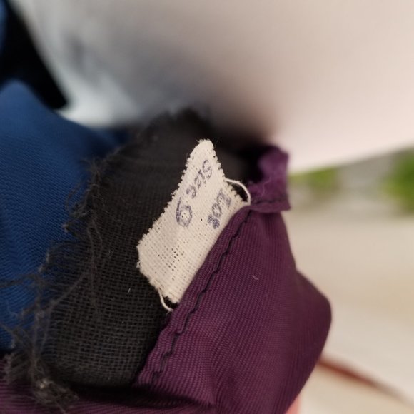 Vintage 1970s velvet dress w lace halter, Vampy backless long retro vntg maxi - Picture 12 of 15